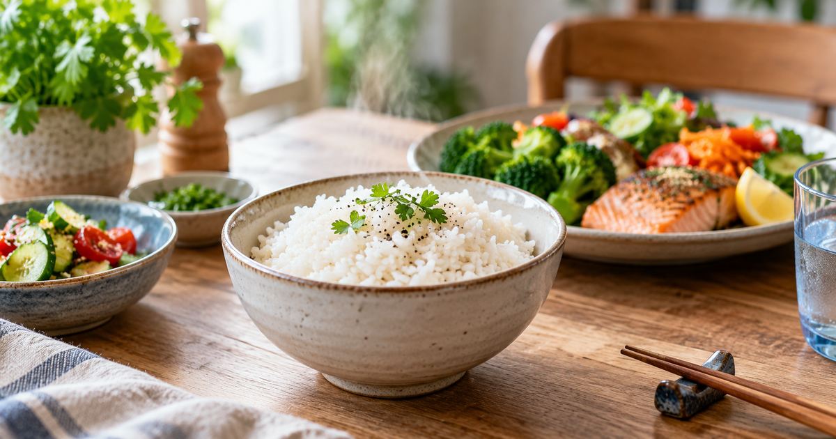 Riz et calories : combien pour 100 g et une portion ?